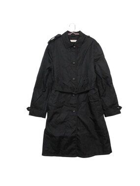 Prada Trench Coat Nylon Long Jacket Black
